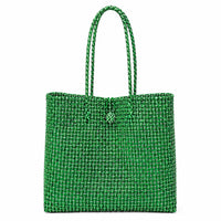 Toko Bazaar Woven Tote Bag In Green