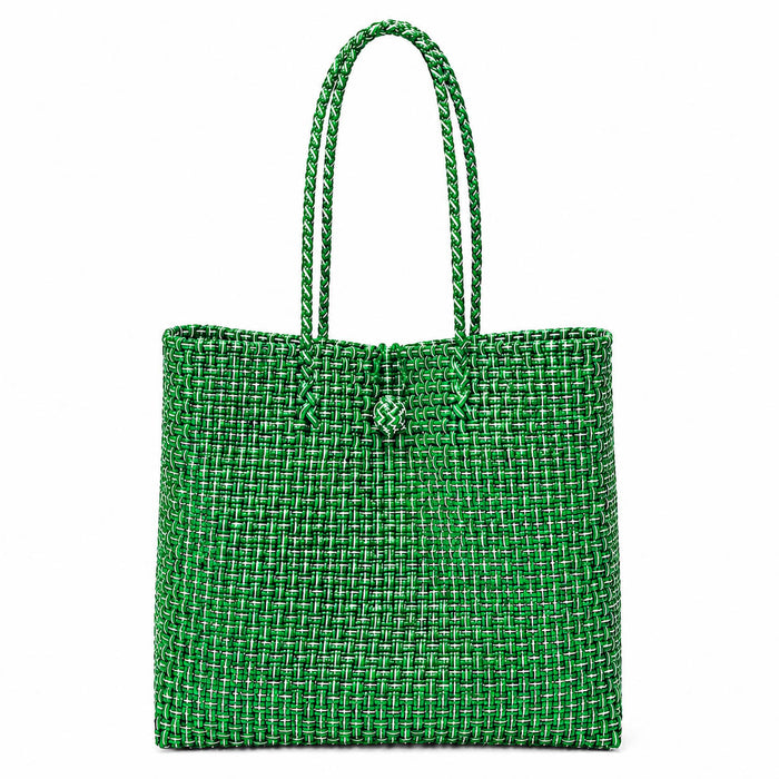 Toko Bazaar Woven Tote Bag In Green