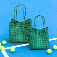 Toko Bazaar Woven Tote Bag In Green