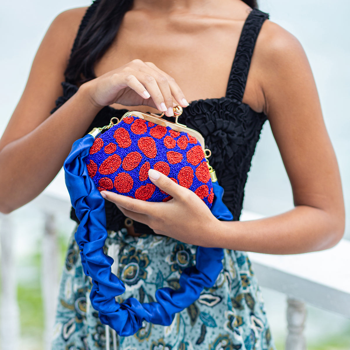 The Arnoldi Mandy Hand-beaded Clutch BrunnaCo The Arnoldi Mandy Hand-beaded Clutch BrunnaCo