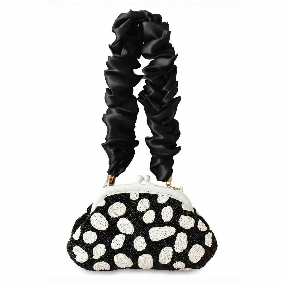 The Arnoldi Orca Clutch Bag In Black & White