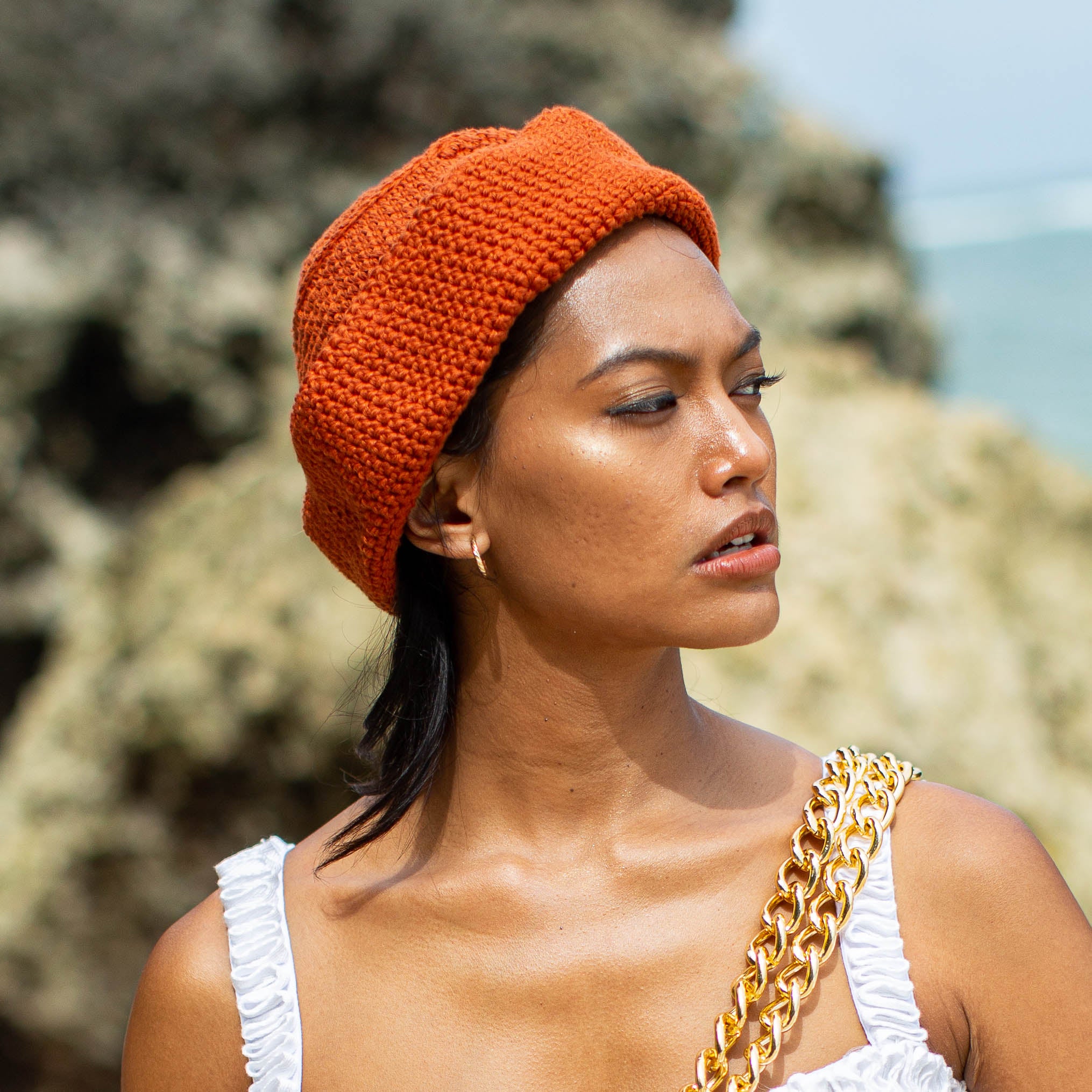 GANI Crochet Hat in Rooibos Tea Brown – BrunnaCo