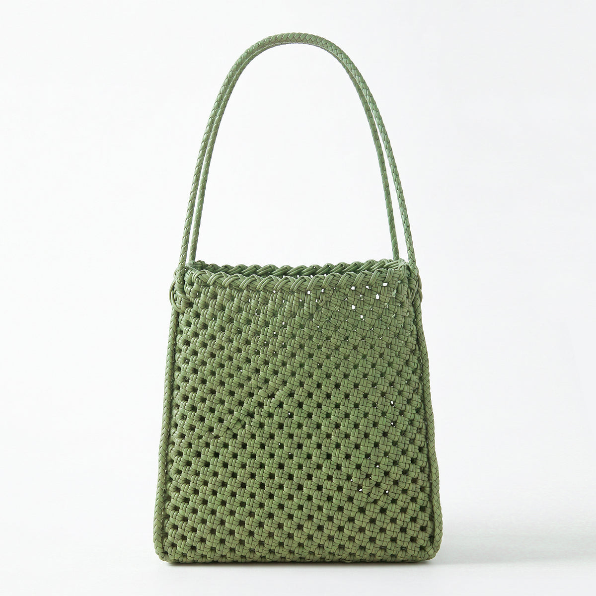 Julian Recycled Market Tote Bag In Sage Green