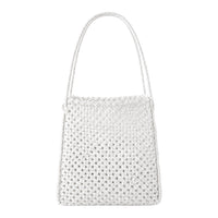 Julian Recycled Market Tote Bag In White