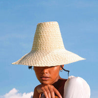 KEMALA Chapeau De Paille Palmier En Nude
