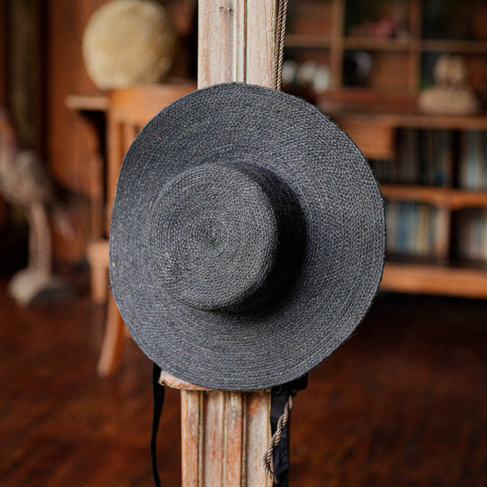 The Loli Jute Hat in Black