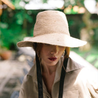 Chapeau De Paille En Jute MEG En Beige Nude