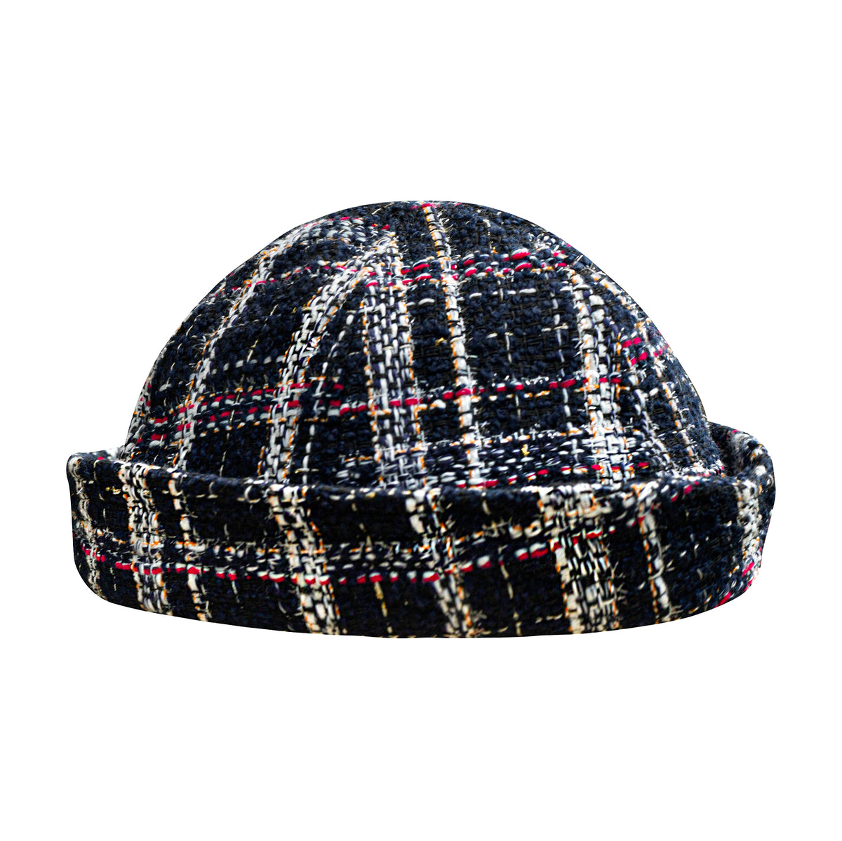 The Olive Sailor Hat in Black Tweed