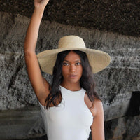 Chapeaux de paille de palmier RIANNA en naturel