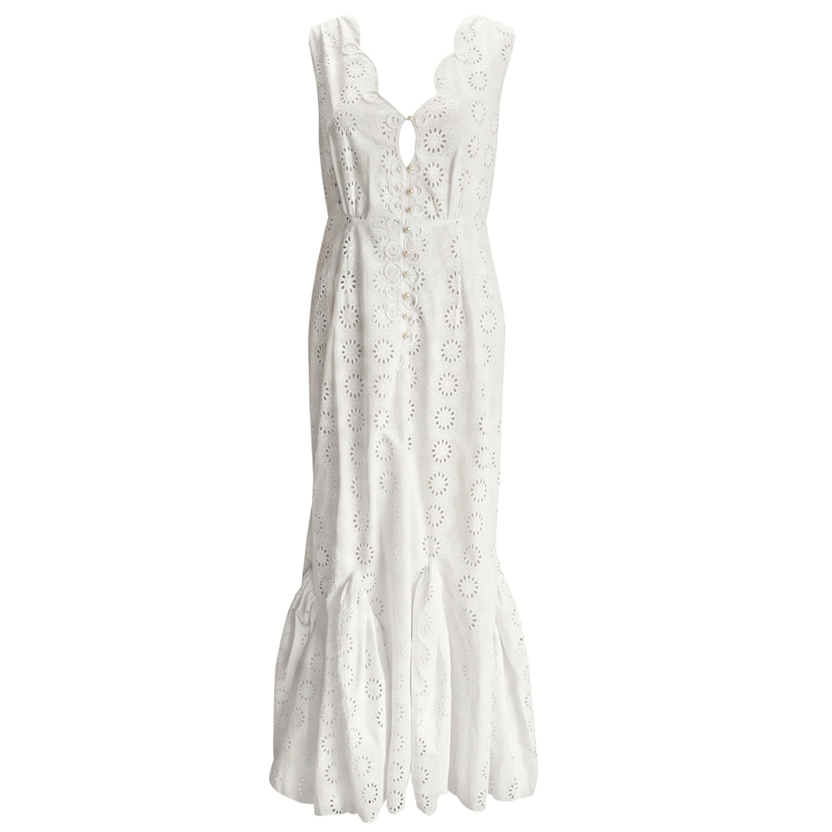 Seruni Embroidered Mermaid Maxi Dress