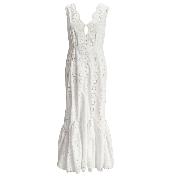 Seruni Embroidered Mermaid Maxi Dress