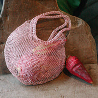 The Sol Mesh Wire Tote Bag in Pink