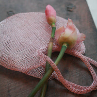 The Sol Mesh Wire Tote Bag in Pink