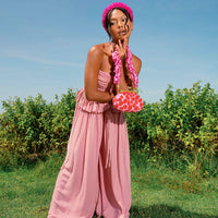 Combinaison Palazzo SRI Bamboo en rose poudré