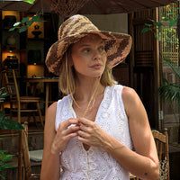 The Zenda Wide Brim Raffia Rancher Hat In Brown