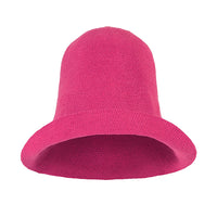 Bloom Crochet Cotton hat in Hot Barbie Pink. Soft and shapeable crochet hat inspired by the classic Calla Lily flower shape. Meticulously made by artisans in the villages of Bali. Its light and semi-floppy construction make it the perfect hat for picnics at the beach or any outdoor hike sessions any season of the year.
